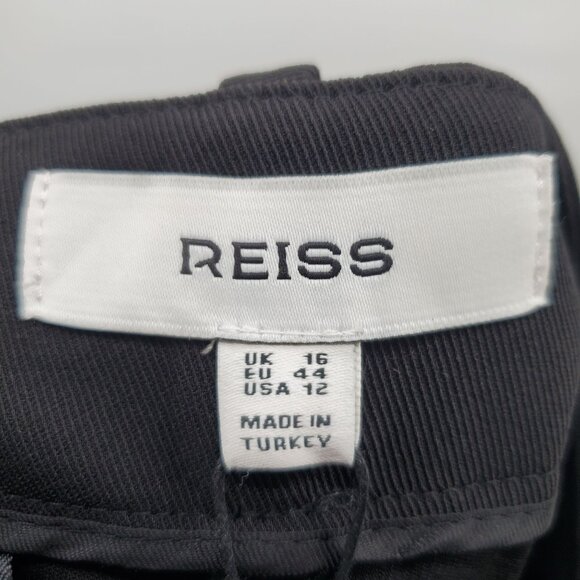 Reiss Isla Side Stripe Wide Leg Pants Women Size US 12 NWT High Waisted - Picture 9 of 16